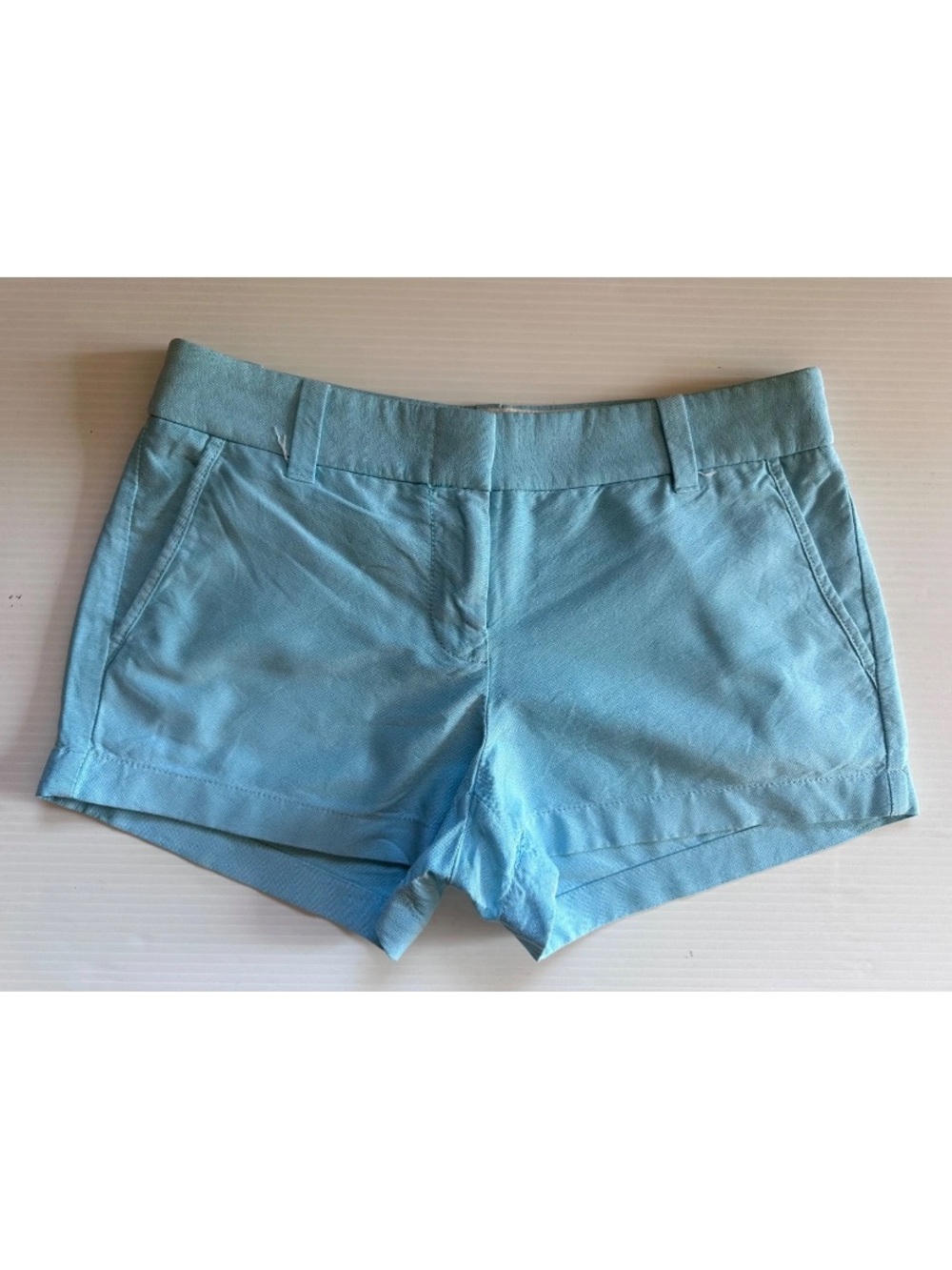 J. Crew Women's Sz 2 Blue Chino Shorts 2" Inseam